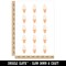 Soft Serve Ice Cream on a Cone Temporary Tattoo Water Resistant Fake Body Art Set Collection (1 Sheet)